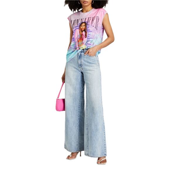 NWT Dolce & Gabbana Jennifer Jlo Crystal embellished tie-dye T-shirt IT 40 S - Picture 2 of 12